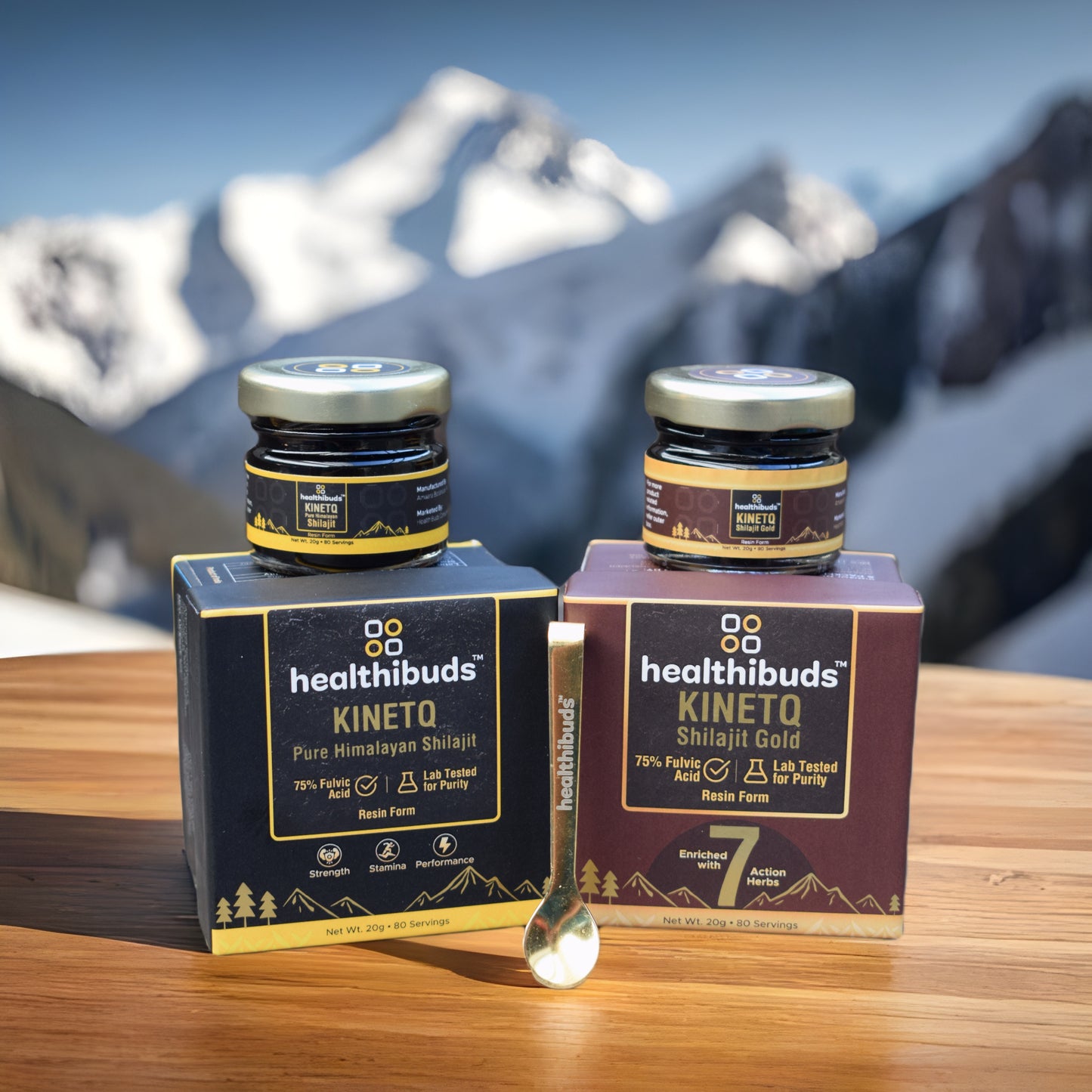 KINETQ Shilajit Wellness Duo - for Strength, Energy and Stress Adaptability