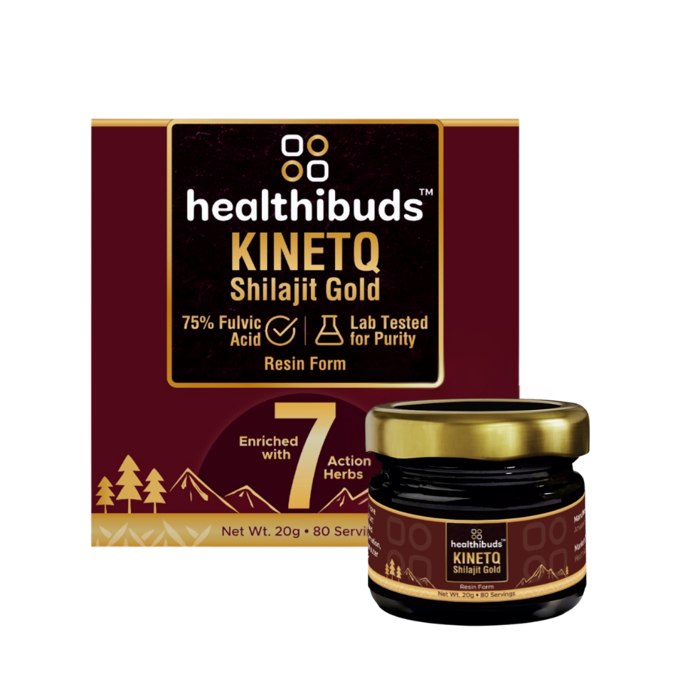 KINETQ Shilajit Gold Resin | Enriched with 7 Action herbs