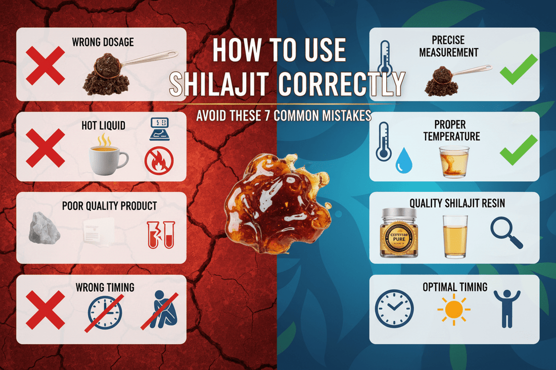 How to Use Shilajit Correctly: Avoid These 7 Common Mistakes (90% Get This Wrong) - Healthibuds