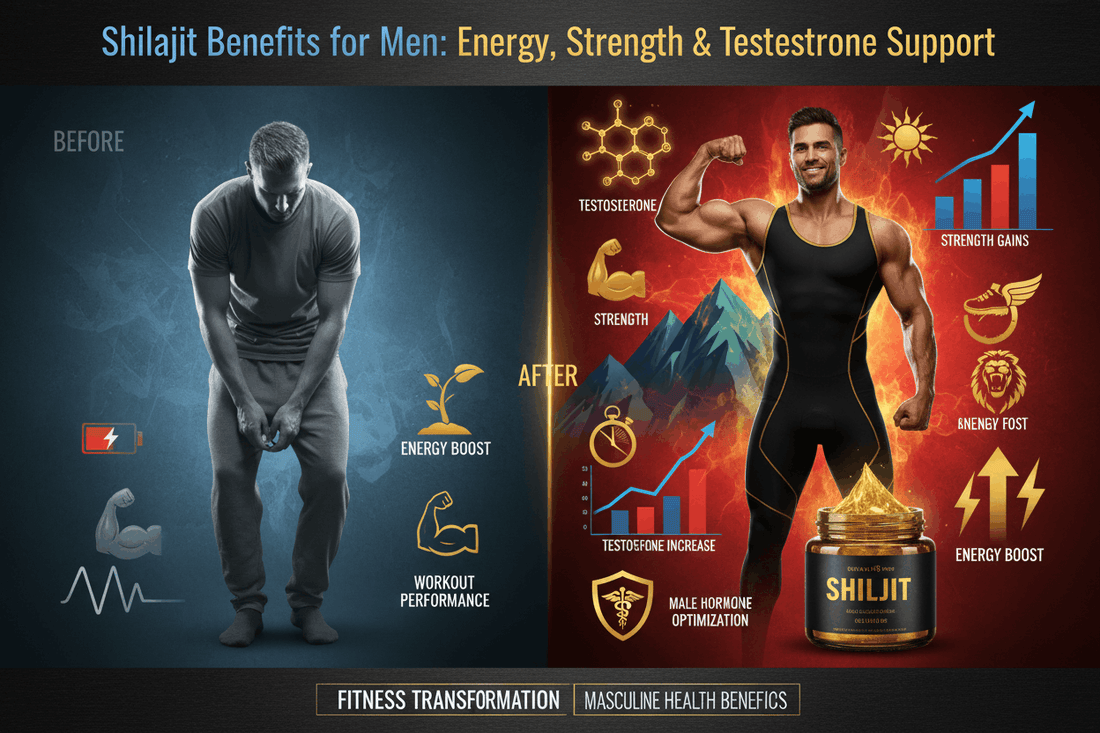 Shilajit benefits for men energy strength testosterone support guide