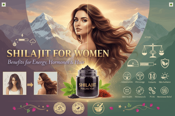 Shilajit for women benefits energy hormones hair health guide