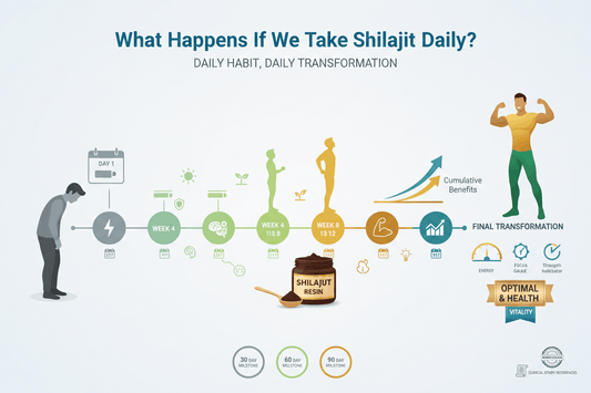 What happens if you take shilajit daily transformation timeline guide