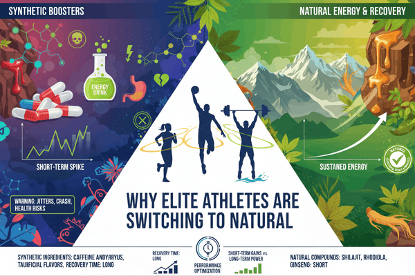 Elite athletes natural energy recovery vs synthetic boosters comparison