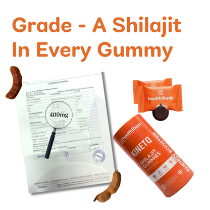 Tangy Tamarind Shilajit Gummies | 70% Fulvic Acid | No Sugar | 60 Pack
