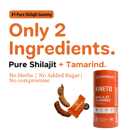Tangy Tamarind Shilajit Gummies | 70% Fulvic Acid | No Sugar | 60 Pack