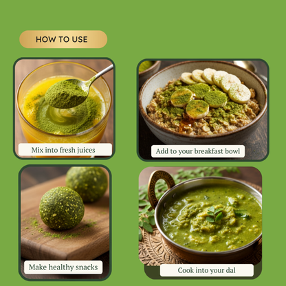 KINETQ™ Premium Moringa Leaf Powder | 200g Tin | Nature's Multivitamin