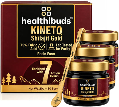 Shilajit Gold Resin Blend of 7 Ayurvedic Herbs