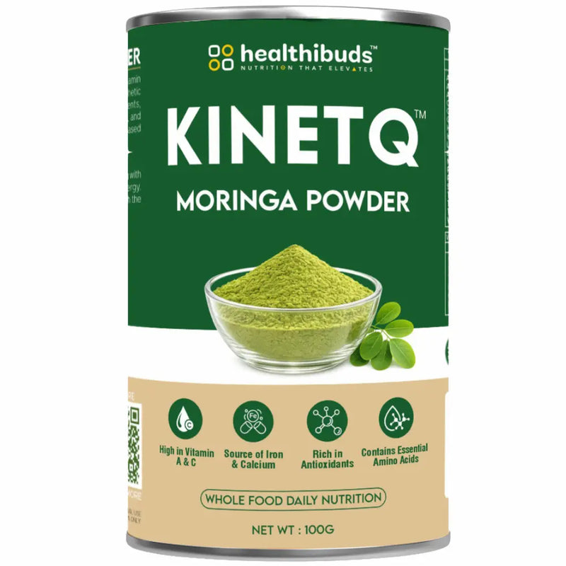 KINETQ™ Premium Moringa Leaf Powder | 100g Tin | Nature's Multivitamin