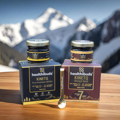 KINETQ Shilajit Wellness Duo - for Strength, Energy and Stress Adaptability