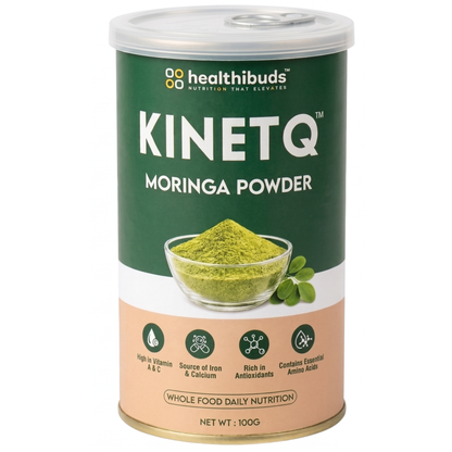 KINETQ™ Premium Moringa Leaf Powder | 100g Tin | Nature's Multivitamin