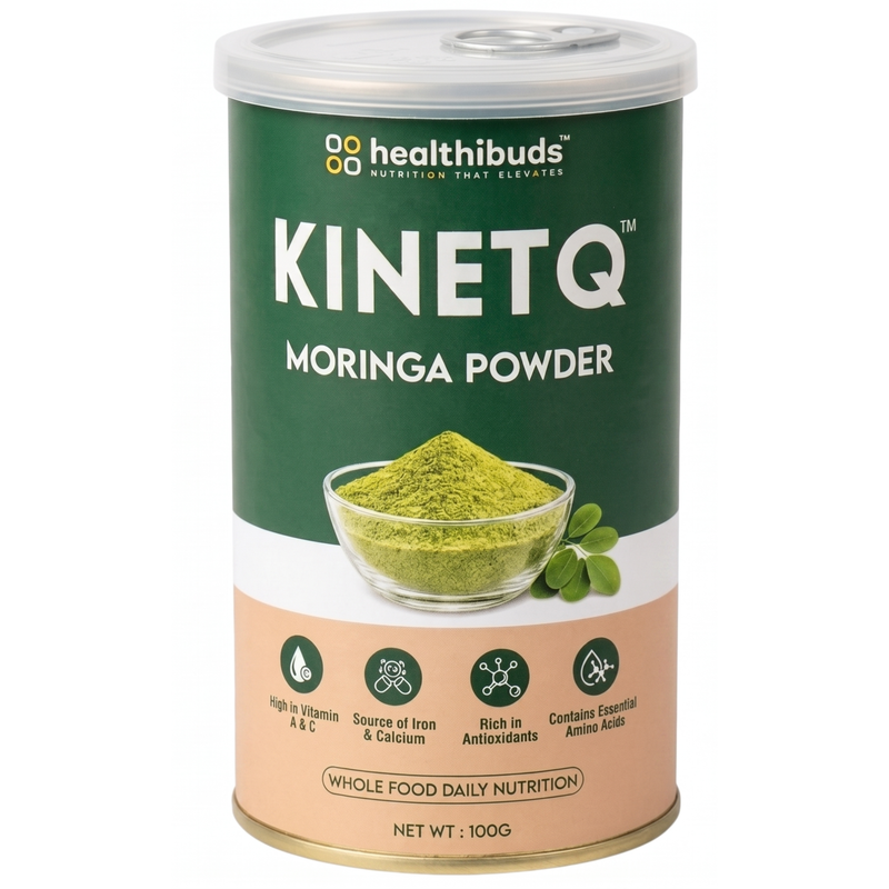 KINETQ™ Premium Moringa Leaf Powder | 100g Tin | Nature's Multivitamin