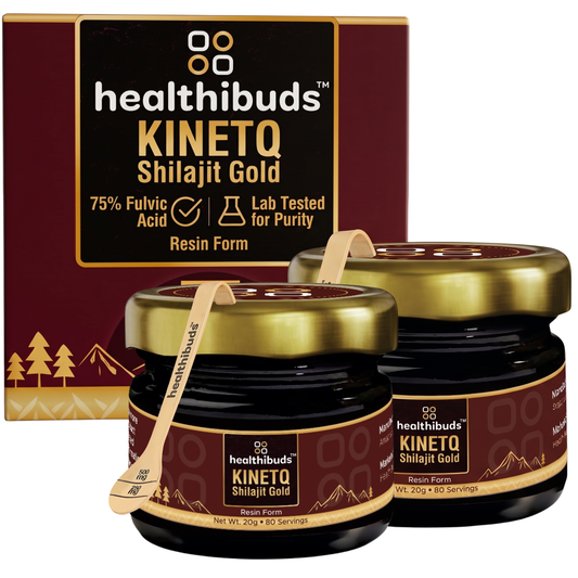 KINETQ Shilajit Gold Resin Combo with 7 Herbs
