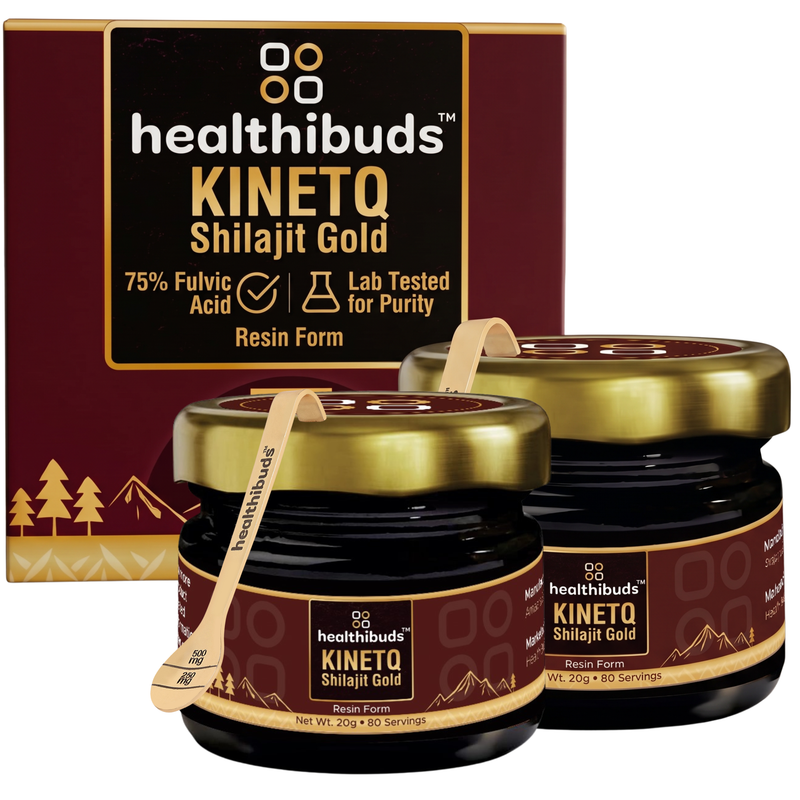 KINETQ Shilajit Gold Resin Combo with 7 Herbs