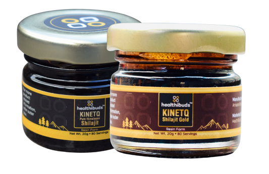 KINETQ Shilajit Wellness Duo - for Strength, Energy and Stress Adaptability