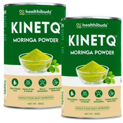 KINETQ™ Premium Moringa Leaf Powder | 200g Tin | Nature's Multivitamin