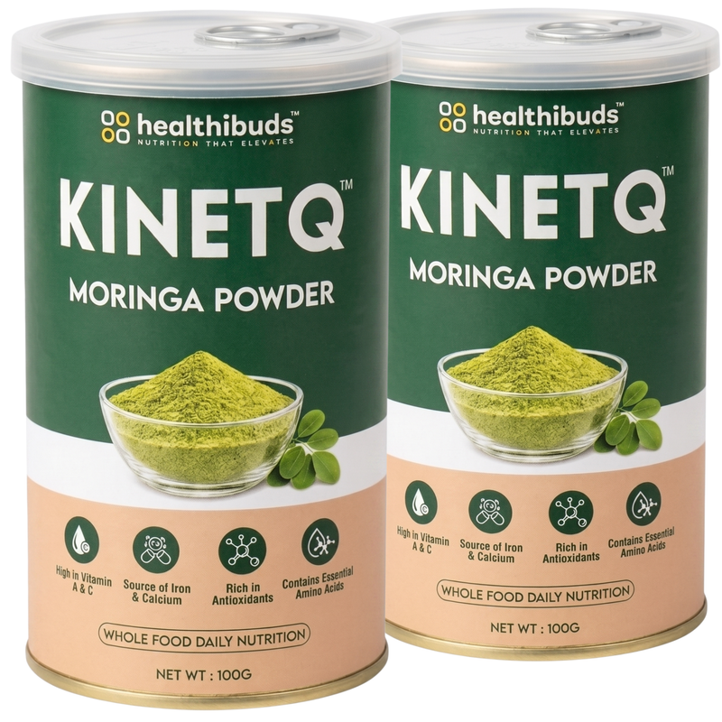 KINETQ™ Premium Moringa Leaf Powder | 200g Tin | Nature's Multivitamin