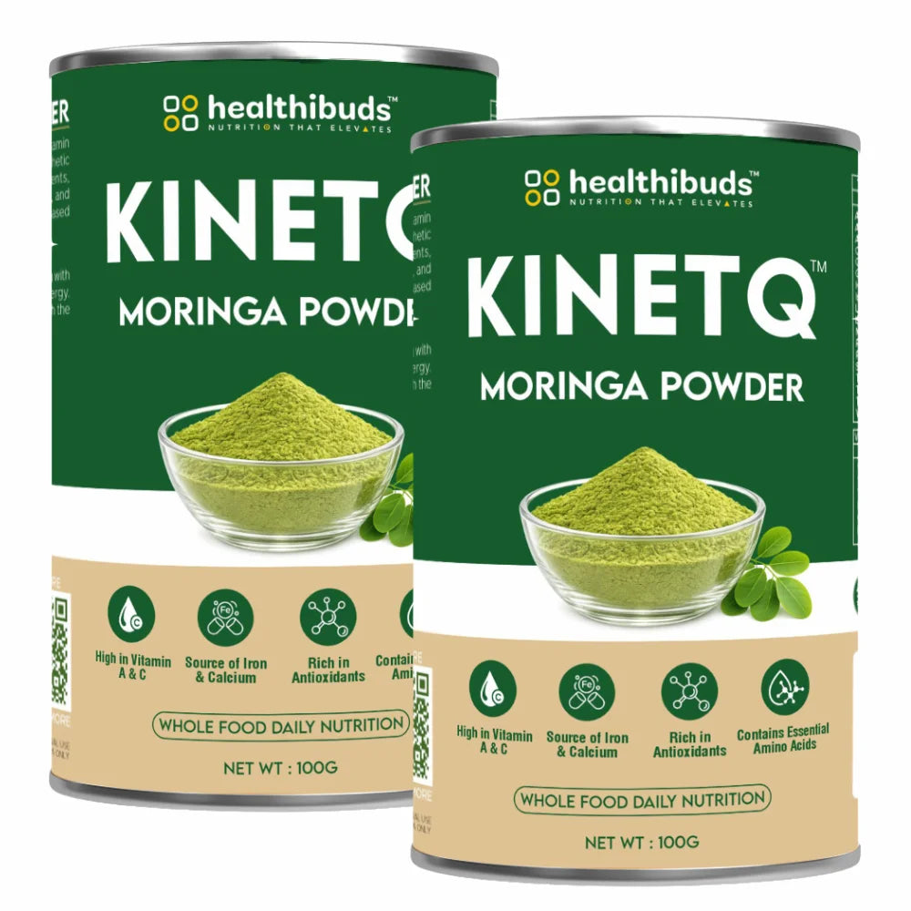 KINETQ™ Premium Moringa Leaf Powder | 200g Tin | Nature's Multivitamin