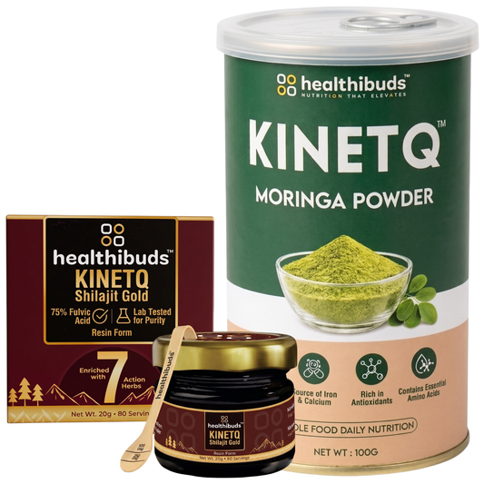 The Gut Reset | Shilajit Gold Resin + Moringa 100g | Daily Wellness Combo