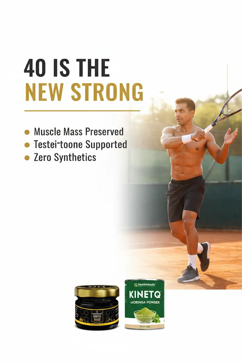 The Age Strong Stack | Shilajit Resin + Moringa 100g | Daily Wellness Combo