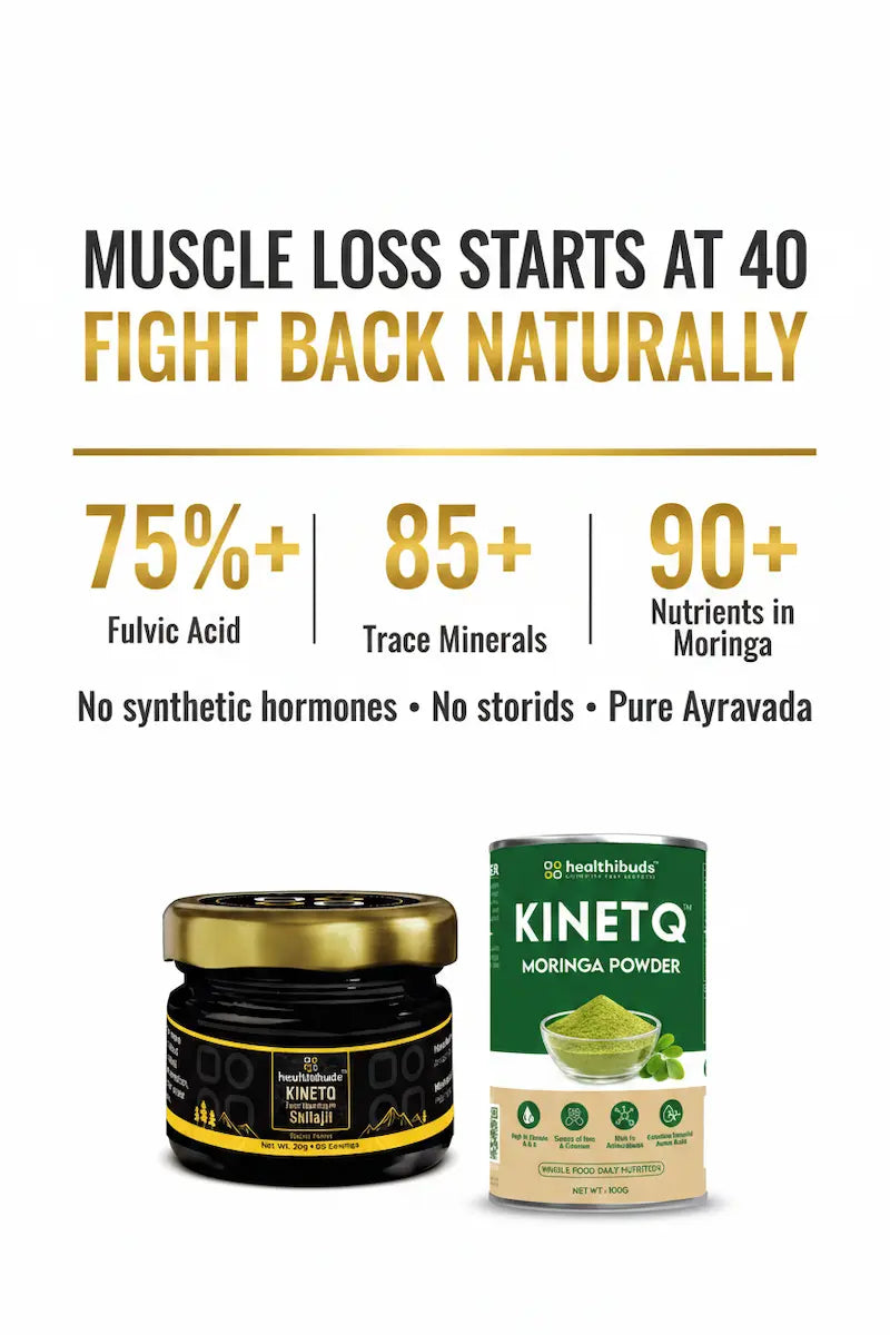 The Age Strong Stack | Shilajit Resin + Moringa 100g | Daily Wellness Combo