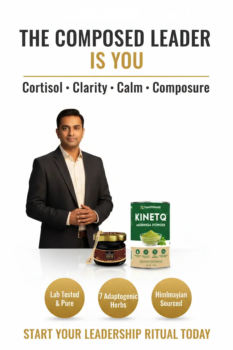 The Composed Leader | Shilajit Gold Resin + Moringa 100g | Stress & Leadership Performance Combo