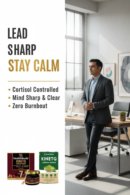 The Composed Leader | Shilajit Gold Resin + Moringa 100g | Stress & Leadership Performance Combo