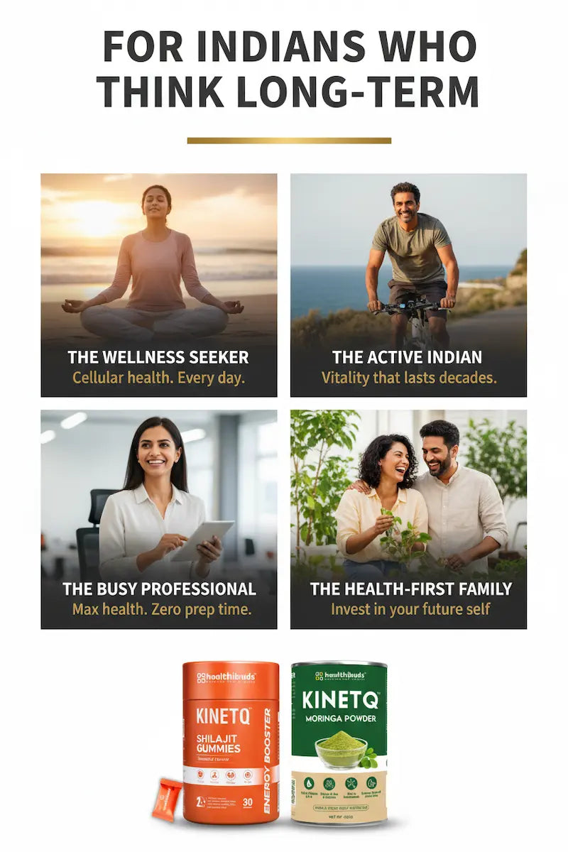 The Deep Longevity Protocol | Shilajit Gummies 30-Pack + Moringa 100g | Daily Wellness Combo