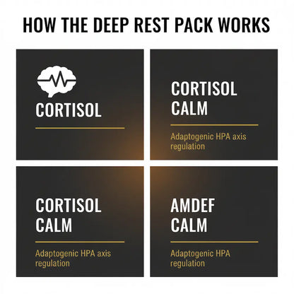 The Deep Rest Pack | Shilajit Resin + Moringa 100g | Stress Relief Combo