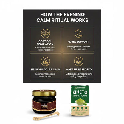 The Evening Calm Ritual | Shilajit Gold Resin + Moringa 100g