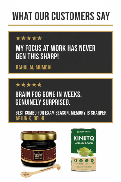 The Focus Ritual | Shilajit Gold Resin + Moringa 100g | Mental Clarity Combo