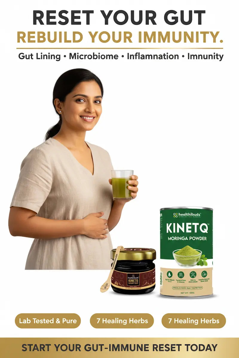 The Gut-Immune Reset | Shilajit Gold Resin + Moringa 100g | Gut Health & Immunity Combo