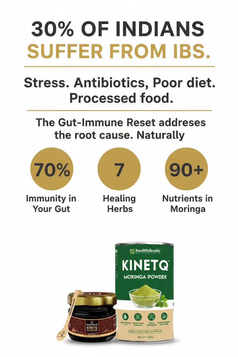 The Gut-Immune Reset | Shilajit Gold Resin + Moringa 100g | Gut Health & Immunity Combo