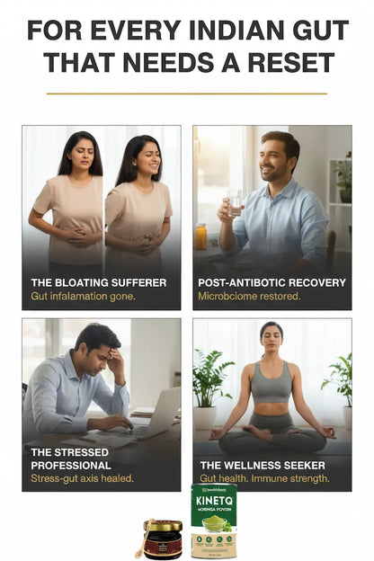 The Gut-Immune Reset | Shilajit Gold Resin + Moringa 100g | Gut Health & Immunity Combo
