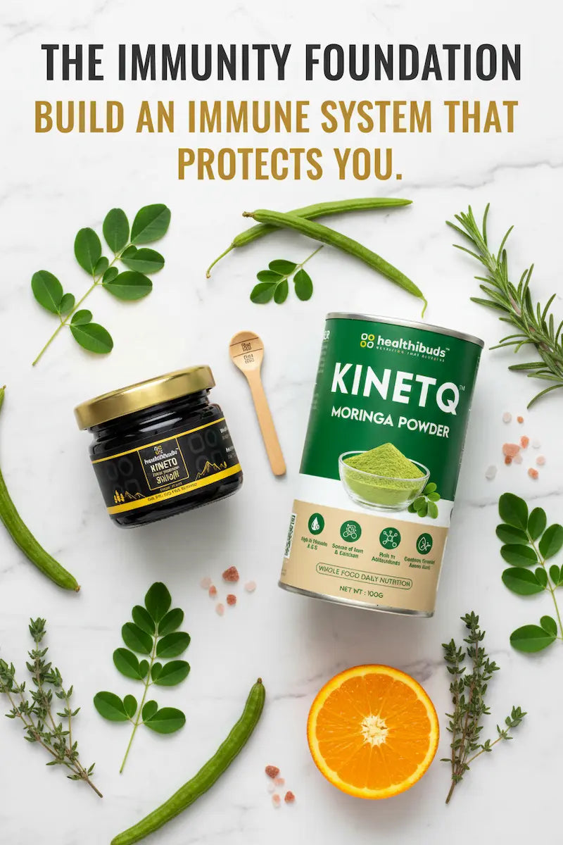 The Immunity Foundation | Shilajit Resin + Moringa 100g | Immunity Booster Combo