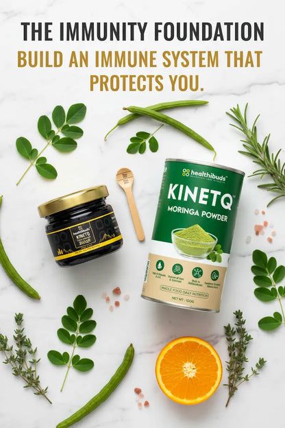 The Immunity Foundation | Shilajit Resin + Moringa 100g | Immunity Booster Combo