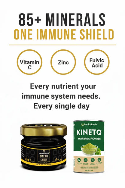 The Immunity Foundation | Shilajit Resin + Moringa 100g | Immunity Booster Combo