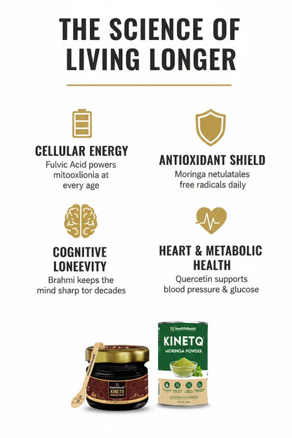 The Longevity Ritual | Shilajit Gold Resin + Moringa 100g | Healthy Ageing Combo