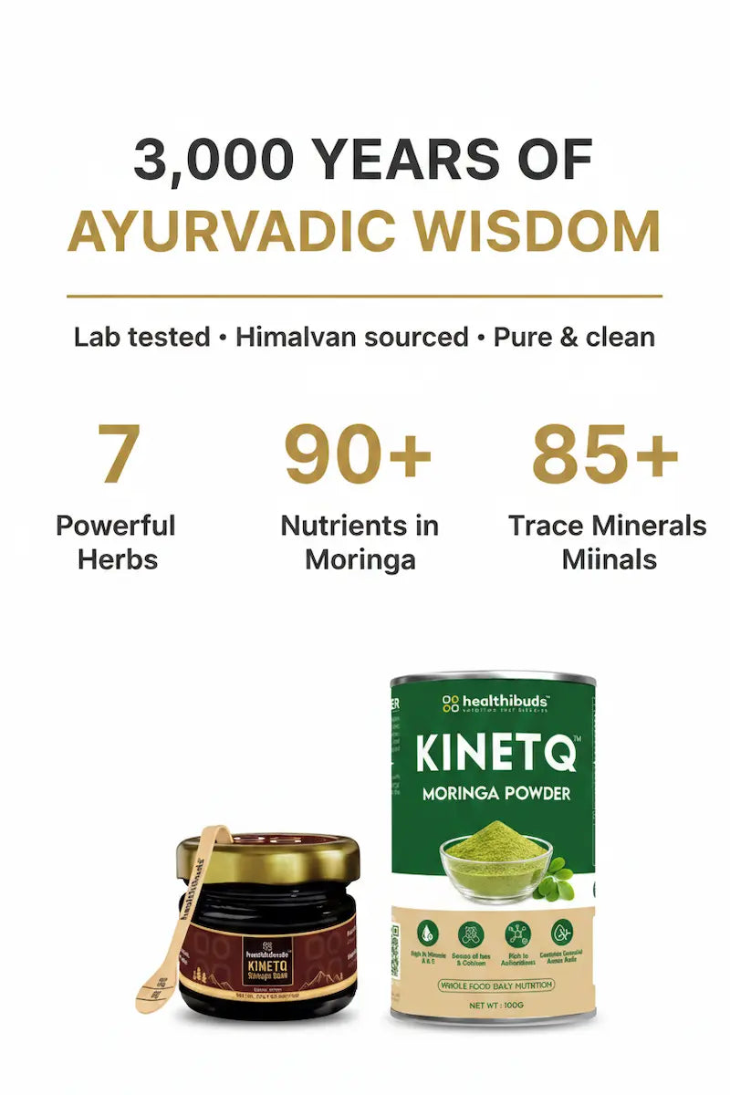 The Longevity Ritual | Shilajit Gold Resin + Moringa 100g | Healthy Ageing Combo
