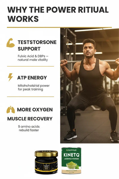The Power Ritual | Shilajit Resin + Moringa 100g | Strength & Stamina Combo