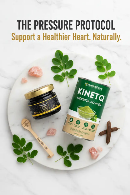 The Pressure Protocol | Shilajit Resin + Moringa 100g | Blood Pressure & Stress Support Combo