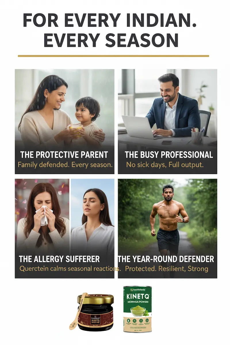 The Seasonal Defence Pack | Shilajit Gold Resin + Moringa 100g | Seasonal Immunity Combo