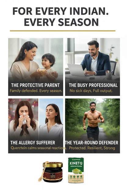 The Seasonal Defence Pack | Shilajit Gold Resin + Moringa 100g | Seasonal Immunity Combo
